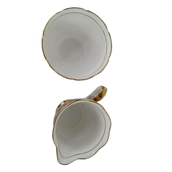 Salisbury Bone China Creamer Cup Sugar Bowl Set Small - Picture 6 of 7